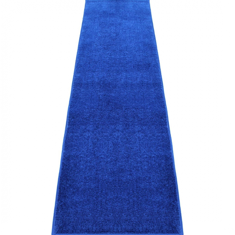 royal blue carpet and silver stanchions