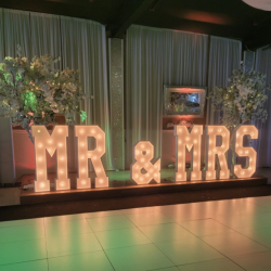 “MR&MRS” Marquee Letters